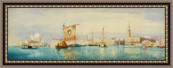 James Holland The Saint Mark's Basin, Venice Framed Painting