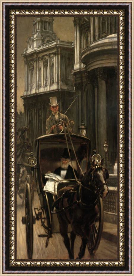James Jacques Joseph Tissot Going to Business Framed Painting