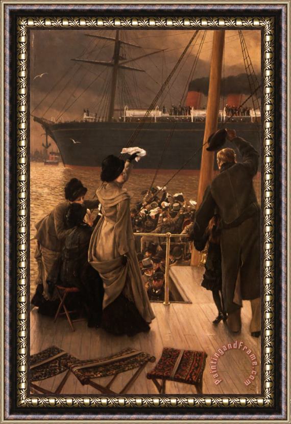 James Jacques Joseph Tissot Goodbye, on The Mersey Framed Painting