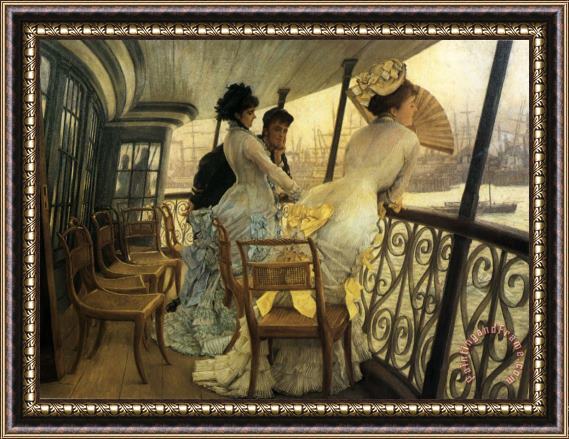 James Jacques Joseph Tissot The Gallery of H.m.s. 'calcutta' (portsmouth) Framed Print