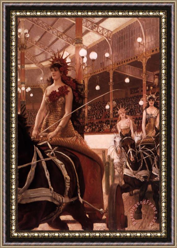 James Jacques Joseph Tissot The Ladies of The Cars Framed Painting
