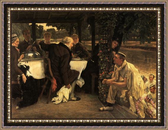 James Jacques Joseph Tissot The Prodigal Son in Modern Life The Fatted Calf Framed Print