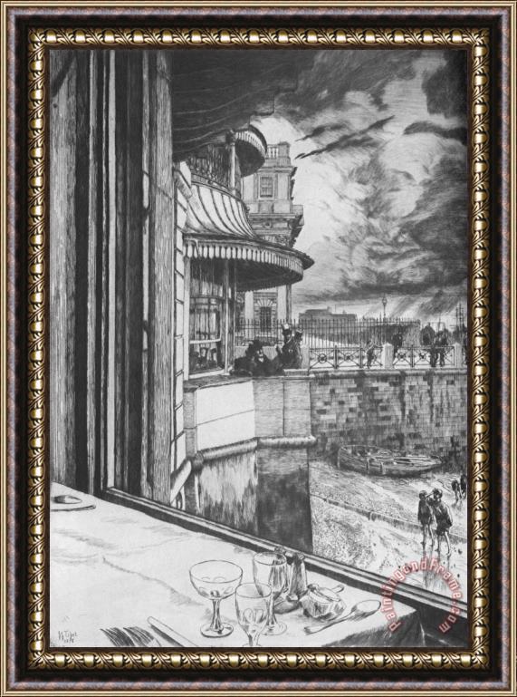 James Jacques Joseph Tissot Trafalgar Tavern, Greenwich Framed Painting