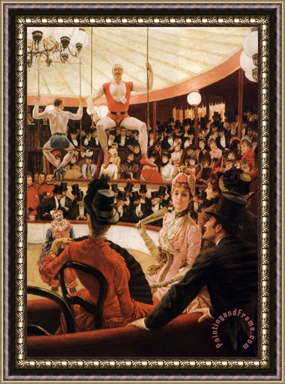 James Jacques Joseph Tissot Women of Paris The Circus Lover Framed Painting