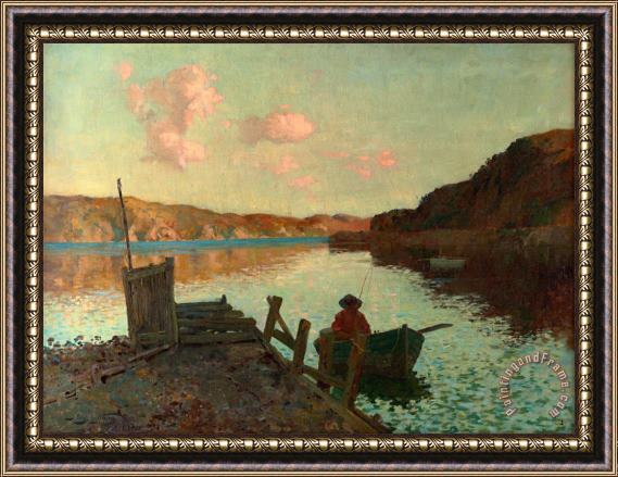 James M. Nairn Evans Bay Framed Painting