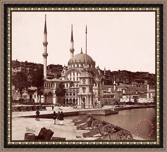 James Robertson  Nusretiye Mosque And The Tophane Square Framed Painting
