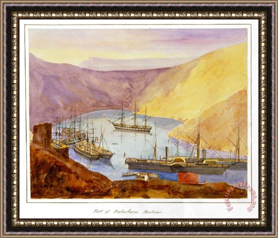 James Robertson  Port of Balaclava Harbour Framed Painting