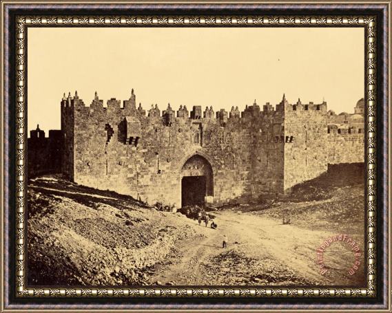 James Robertson  The Damascus Gate Framed Painting