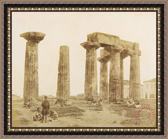 James Robertson  The Temple of Apollo at Corinth Framed Painting