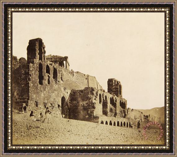 James Robertson  View of The Odeon of Herodes Atticus From The Southwest Framed Painting