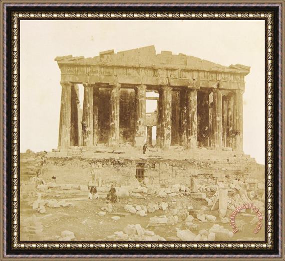 James Robertson  View of The Parthenon From The West Framed Painting