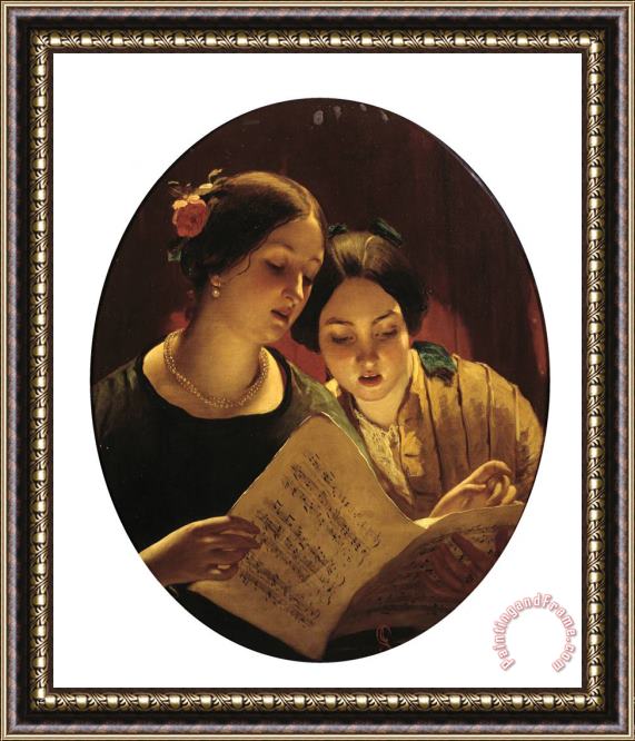 James Sant The Duet Framed Painting