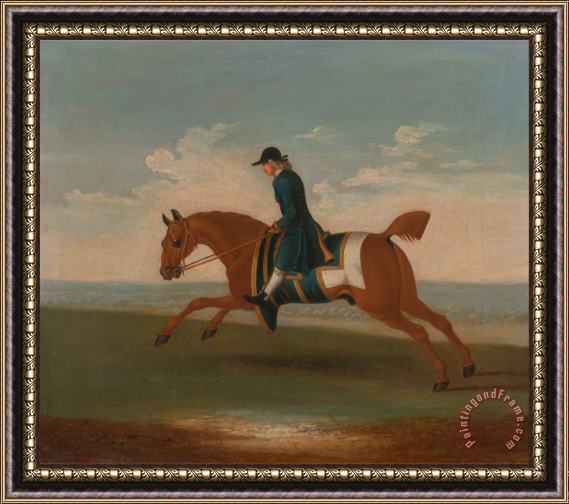 James Seymour One of Four Portraits of Horses Framed Painting