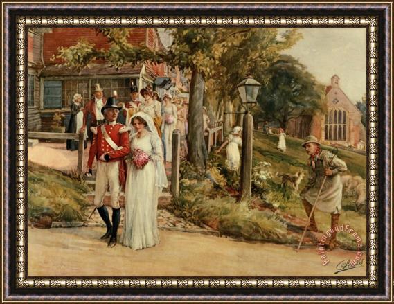 James Shaw Crompton None But The Brave Deserve The Fair Framed Painting