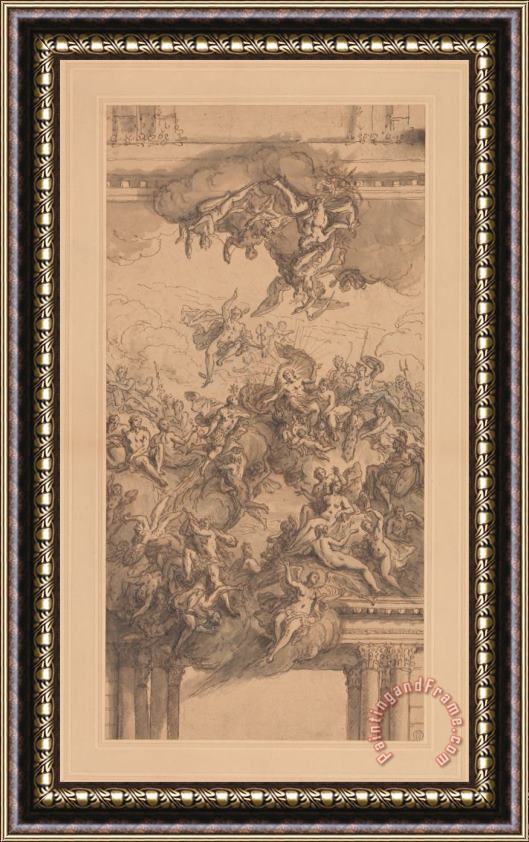James Thornhill A Design for a Ceiling Framed Painting