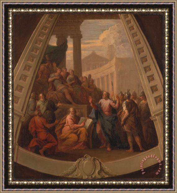 James Thornhill St. Paul Before Agrippa Framed Painting