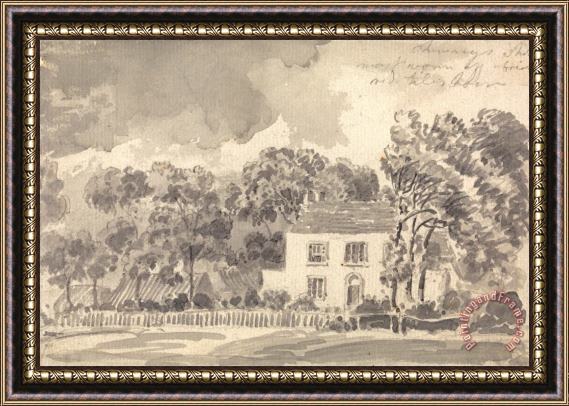 James Ward House Among Trees Framed Painting