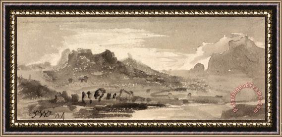 James Ward Mountainous Landscape Framed Print