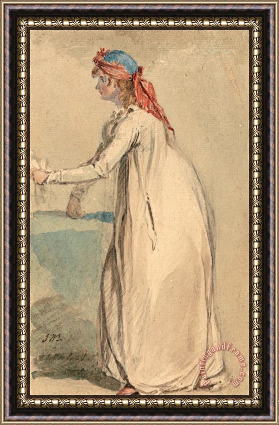 James Ward Mrs. Morland's Portrait Framed Painting