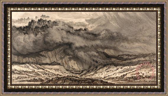 James Ward Snowdon, an Approaching Storm Framed Painting