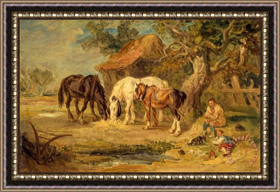 James Ward The Midday Meal Framed Painting