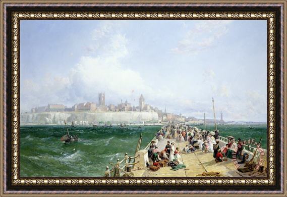 James Webb A View of Margate from the Pier Framed Painting
