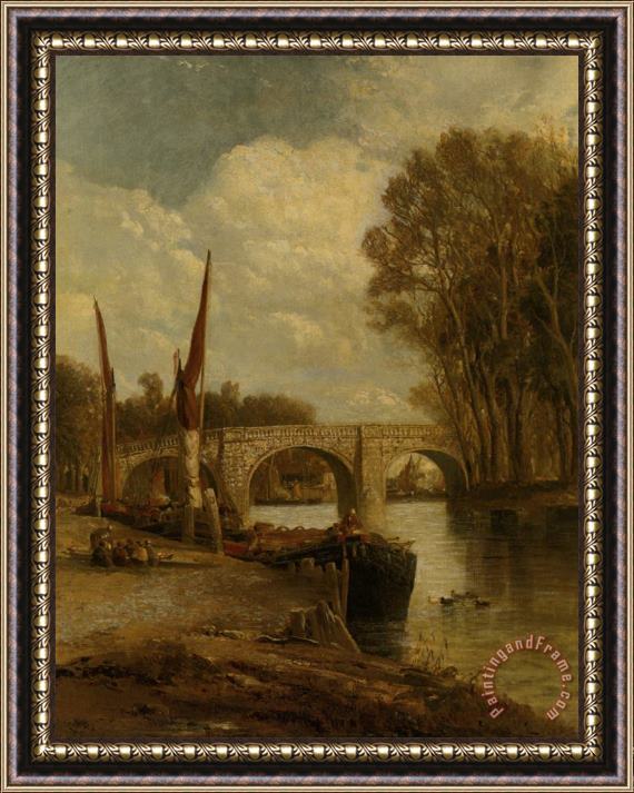 James Webb Kew Bridge Framed Painting
