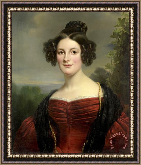 Jan Adam Kruseman Catharina Annette Fraser (1815 92) Framed Print