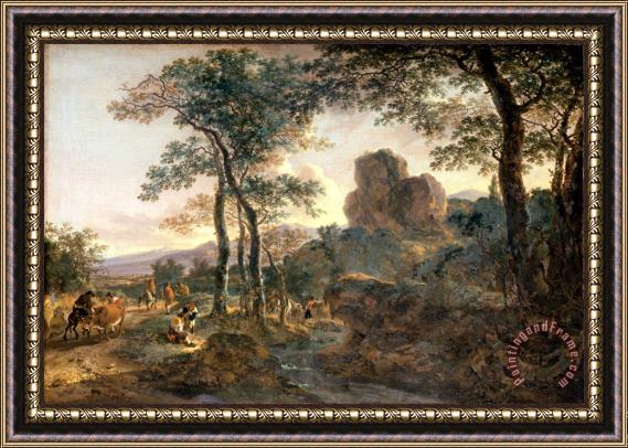 Jan Both A Mountain Path Framed Painting