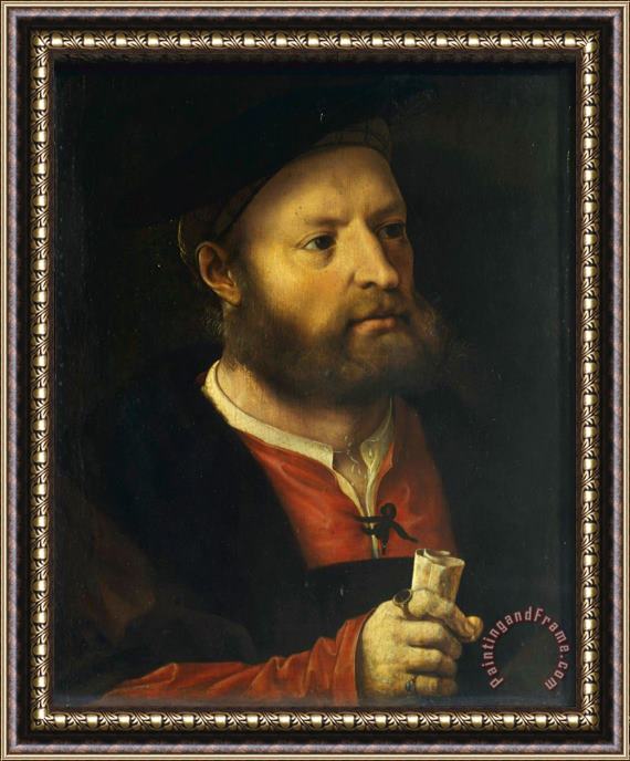 Jan Gossaert Portrait of a Man 2 Framed Painting