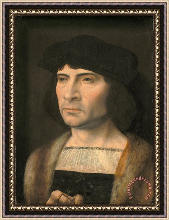 Jan Gossaert Portrait of a Man Framed Painting