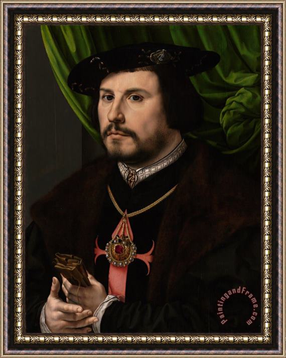 Jan Gossaert Portrait of Francisco De Los Cobos Y Molina Framed Print