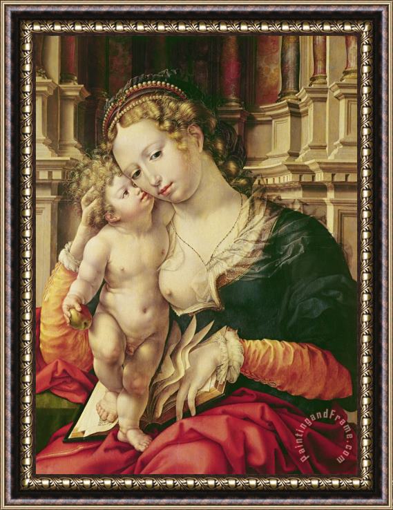 Jan Gossaert Virgin And Child Framed Painting