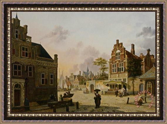 Jan Hendrik Verheijen A Summer Day in Haarlem Framed Print