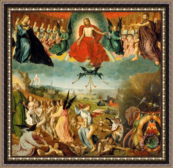 Jan II Provost The Last Judgement Framed Painting