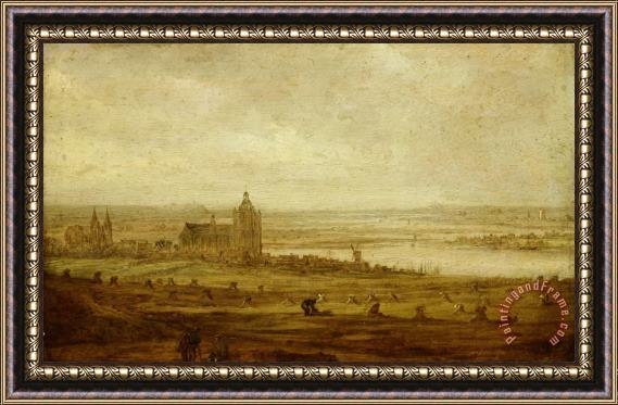 Jan Josefsz Van Goyen View of Arnhem Framed Print