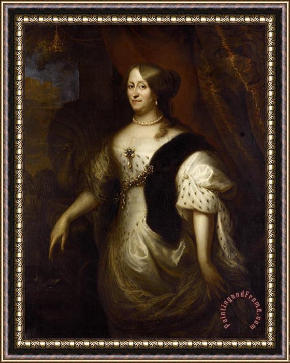 Jan Lievens Portrait of Cornelia Teding Van Berkhout, Wife of Maerten Harpertsz Tromp Framed Print