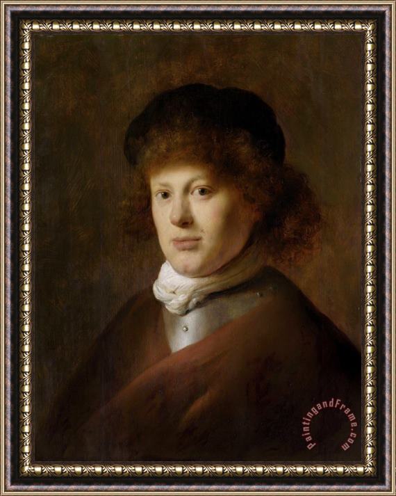 Jan Lievens Portrait of Rembrandt Harmensz Van Rijn Framed Painting