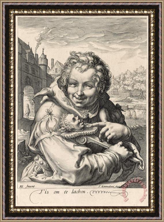 Jan Pietersz Saenredam The Fool Framed Painting