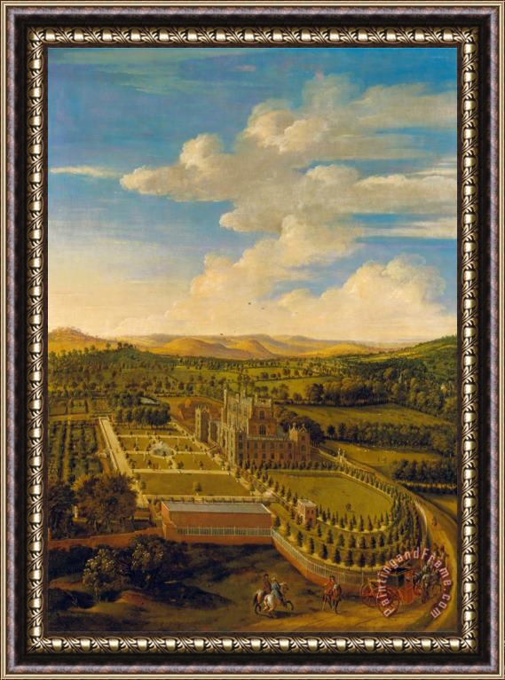 Jan Siberechts Wollaton Hall And Park, Nottinghamshire Framed Painting