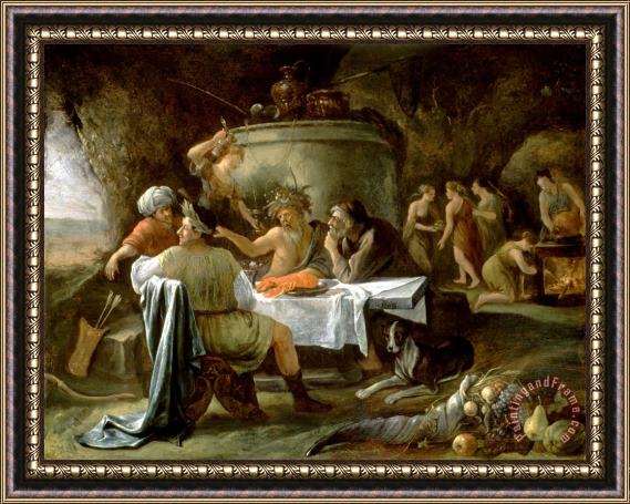 Jan Steen Theseus And Achelous Framed Painting