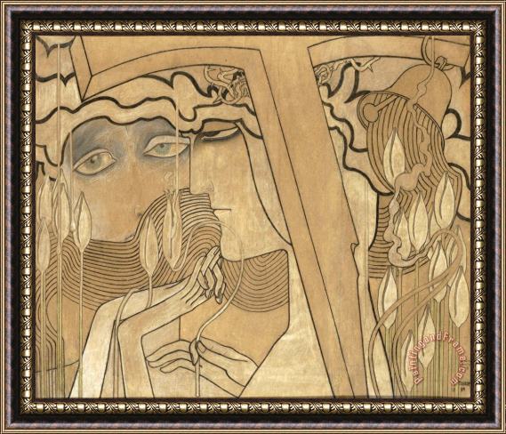 Jan Theodor Toorop Desire And Satisfaction Framed Print