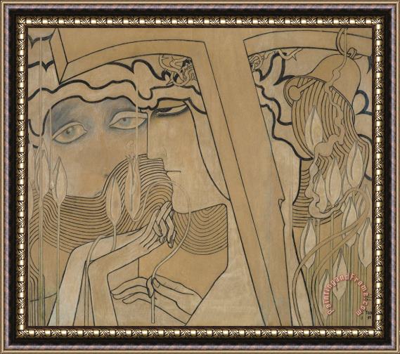 Jan Theodore Toorop The Desire and the Satisfaction Framed Print