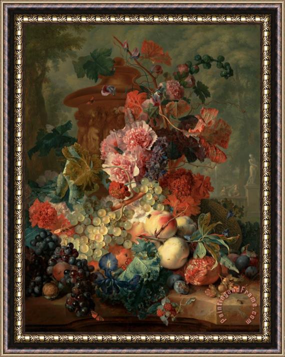 Jan van Huysum  Fruit Piece Framed Painting