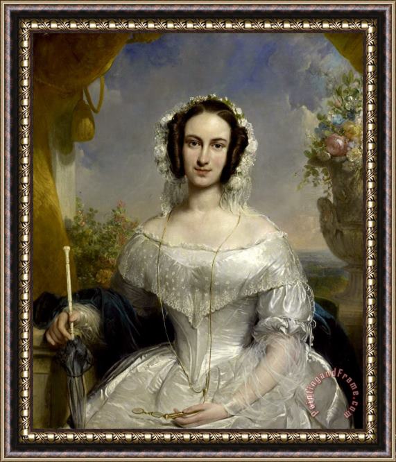 Jan Willem Pieneman Agatha Petronella Hartsen Framed Painting