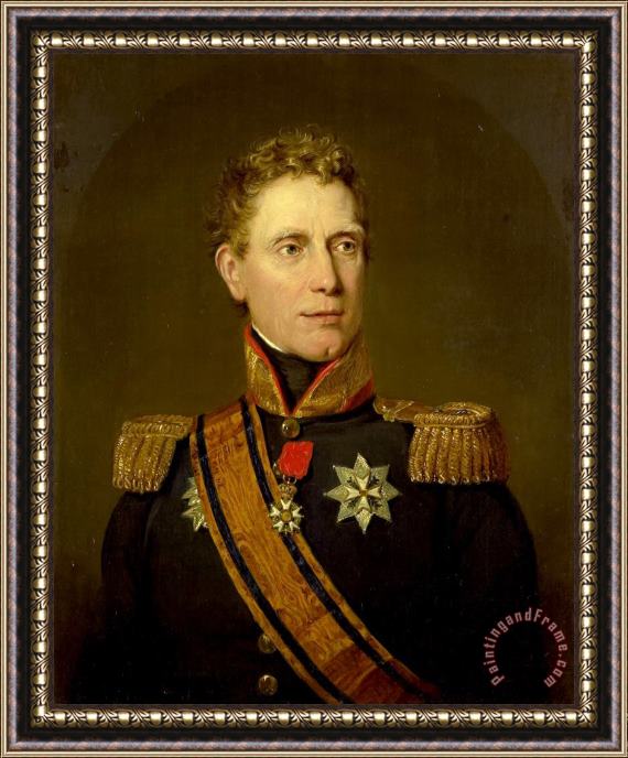 Jan Willem Pieneman Portrait of Jonkheer Jan Willem Janssens, Governor of The Cape Colony And Governor General of The Dutch East Indies Framed Painting