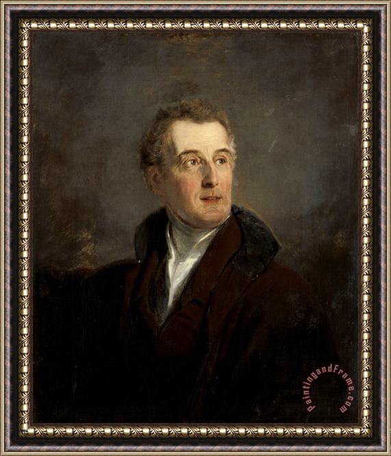Jan Willem Pieneman Portrait Study of Arthur Wellesley, Duke of Wellington Framed Print