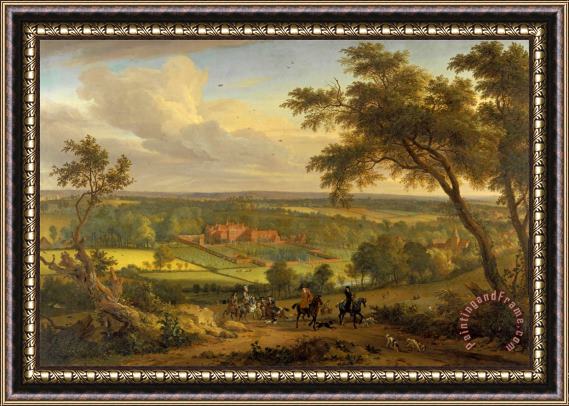 Jan Wyck Bifrons Park, Kent Framed Painting