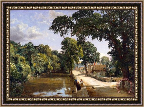 Jasper Francis Cropsey Bonchurch Isle of Wight Framed Painting