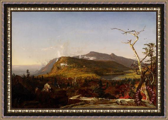 Jasper Francis Cropsey Catskill Mountain House Framed Painting